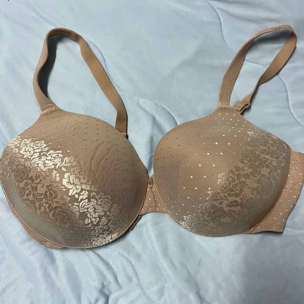 Soma Tan Floral Lace Bra